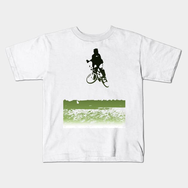 bmx oldschool Kids T-Shirt by rickylabellevie